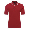 Classic Contrast Polo Red White